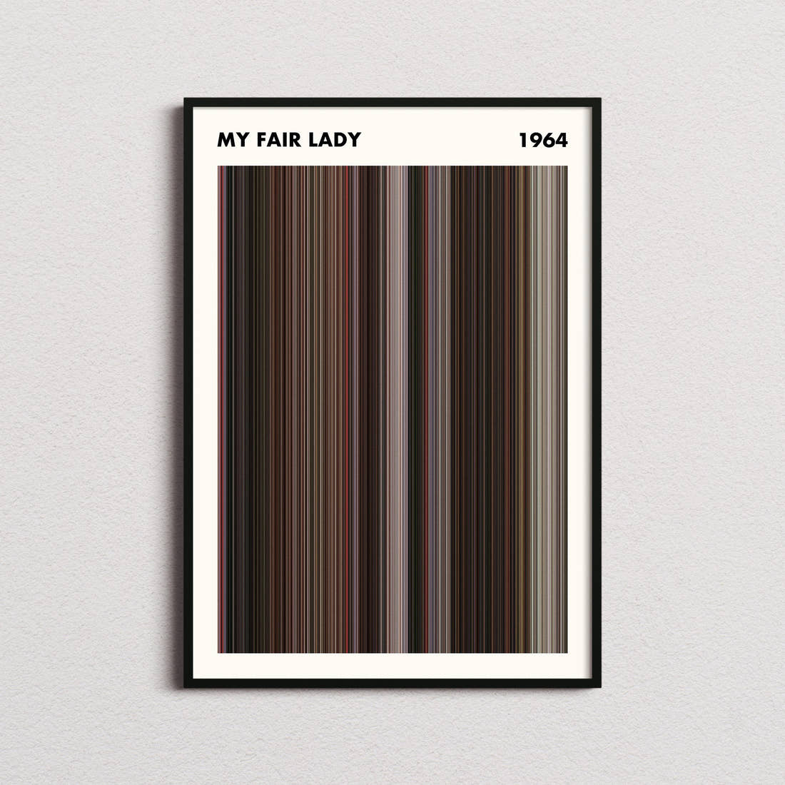 My Fair Lady Movie Barcode Poster - Simplified