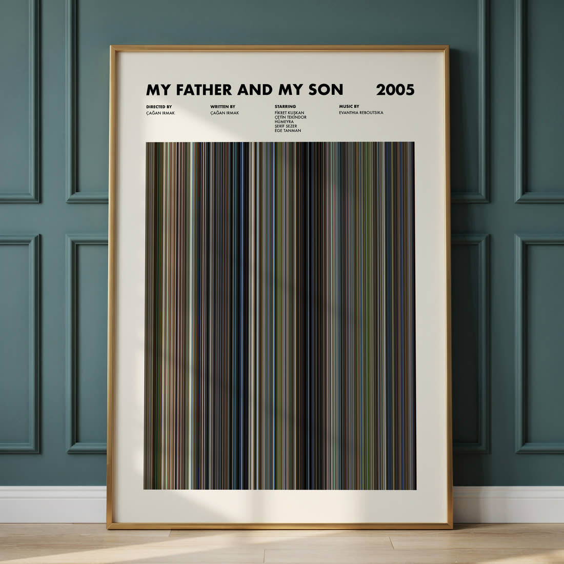 My Father and My Son Movie Barcode Poster