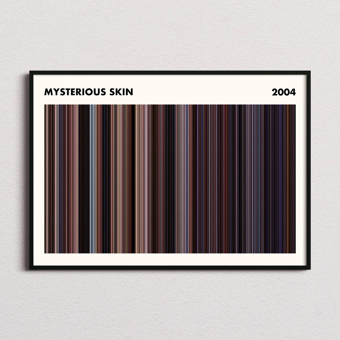 Mysterious Skin Movie Barcode Poster - Simplified