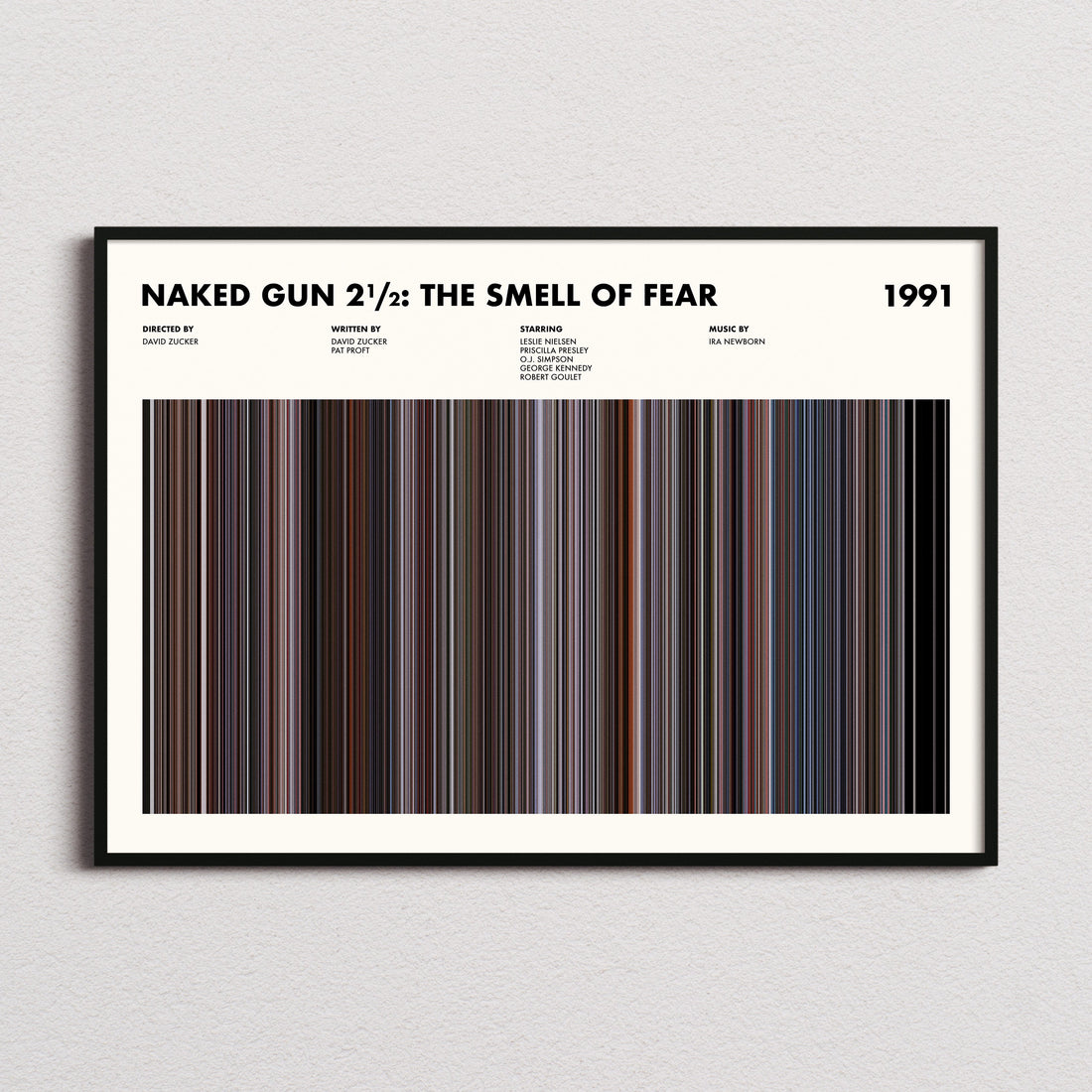 Naked Gun 2½: The Smell of Fear Movie Barcode Poster
