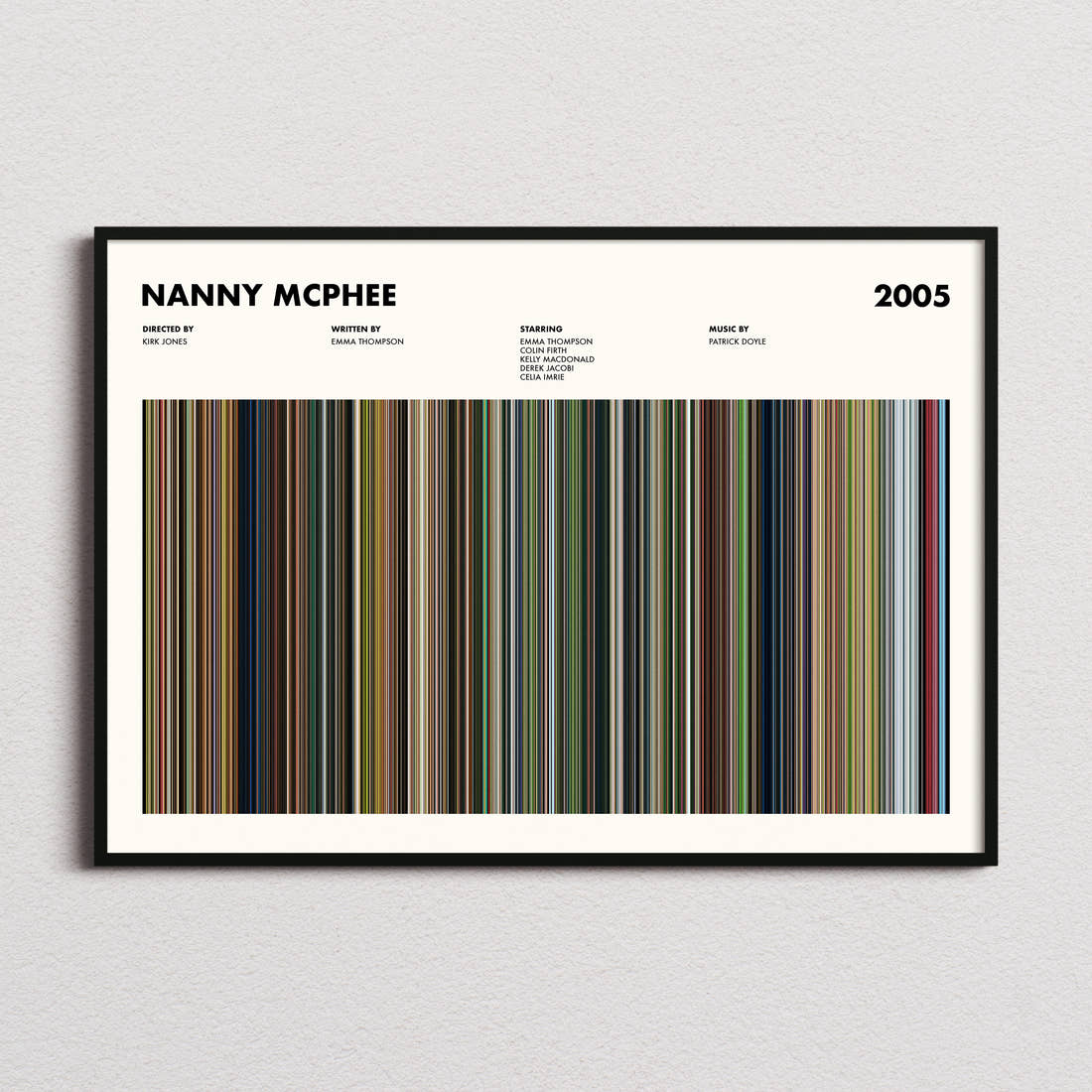 Nanny McPhee Movie Barcode Poster