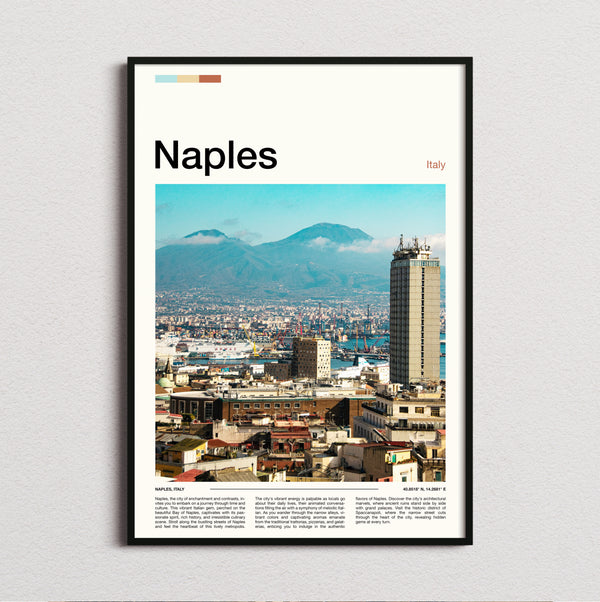 Naples - Mount Vesuvius - Travel Print