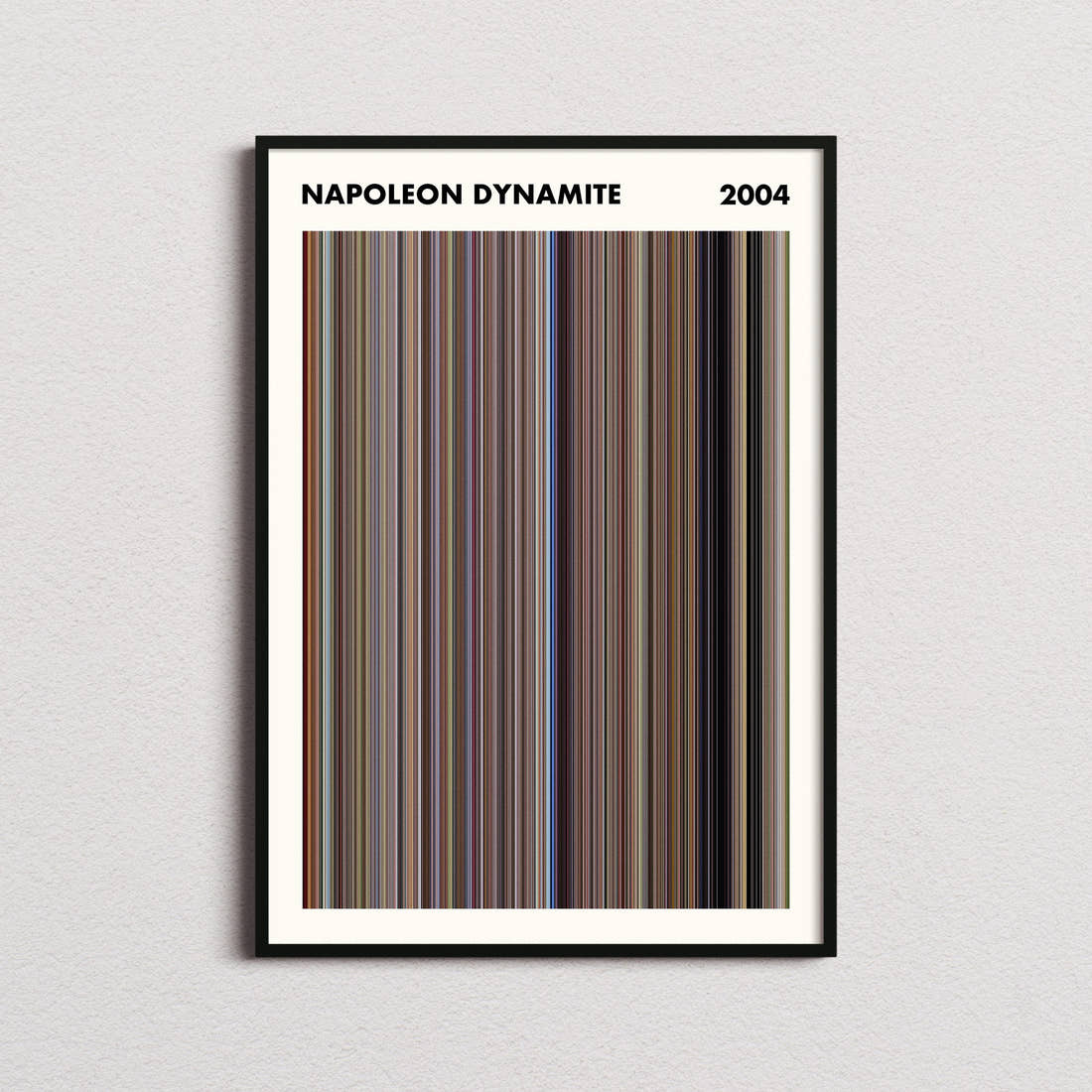 Napoleon Dynamite Movie Barcode Poster - Simplified