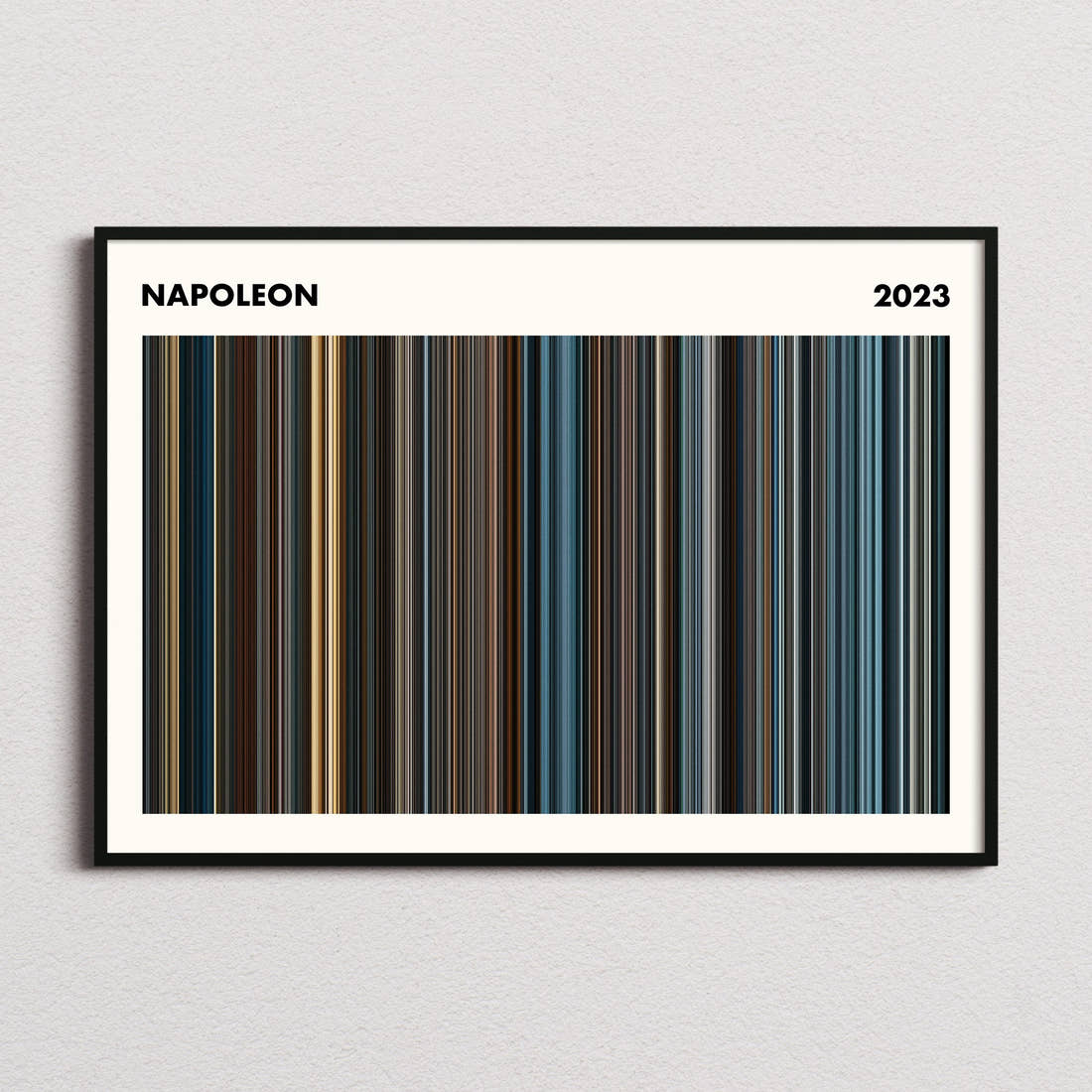 Napoleon Movie Barcode Poster - Simplified