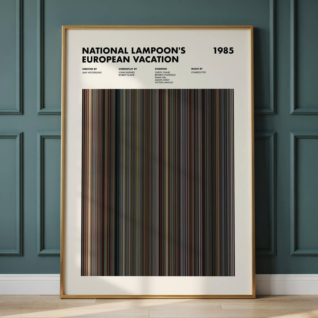 National Lampoon's European Vacation Movie Barcode Poster