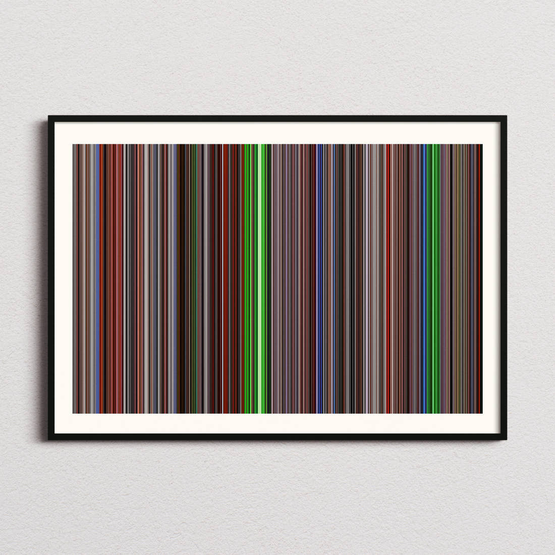 Natural Born Killers Movie Barcode Poster - Barcode Only