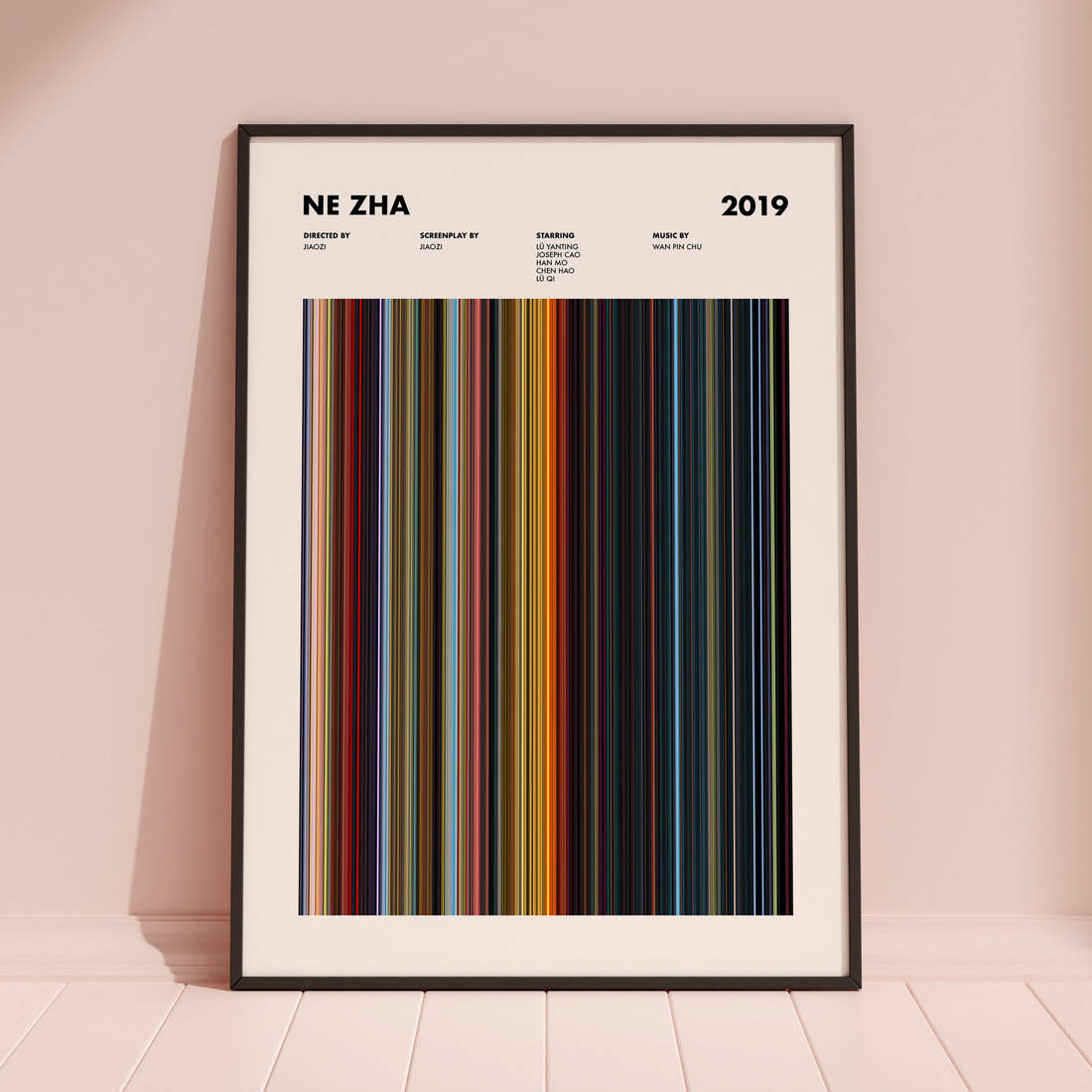 Ne Zha Movie Barcode Poster