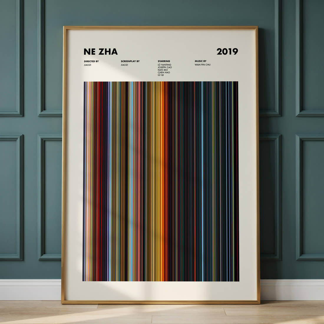 Ne Zha Movie Barcode Poster