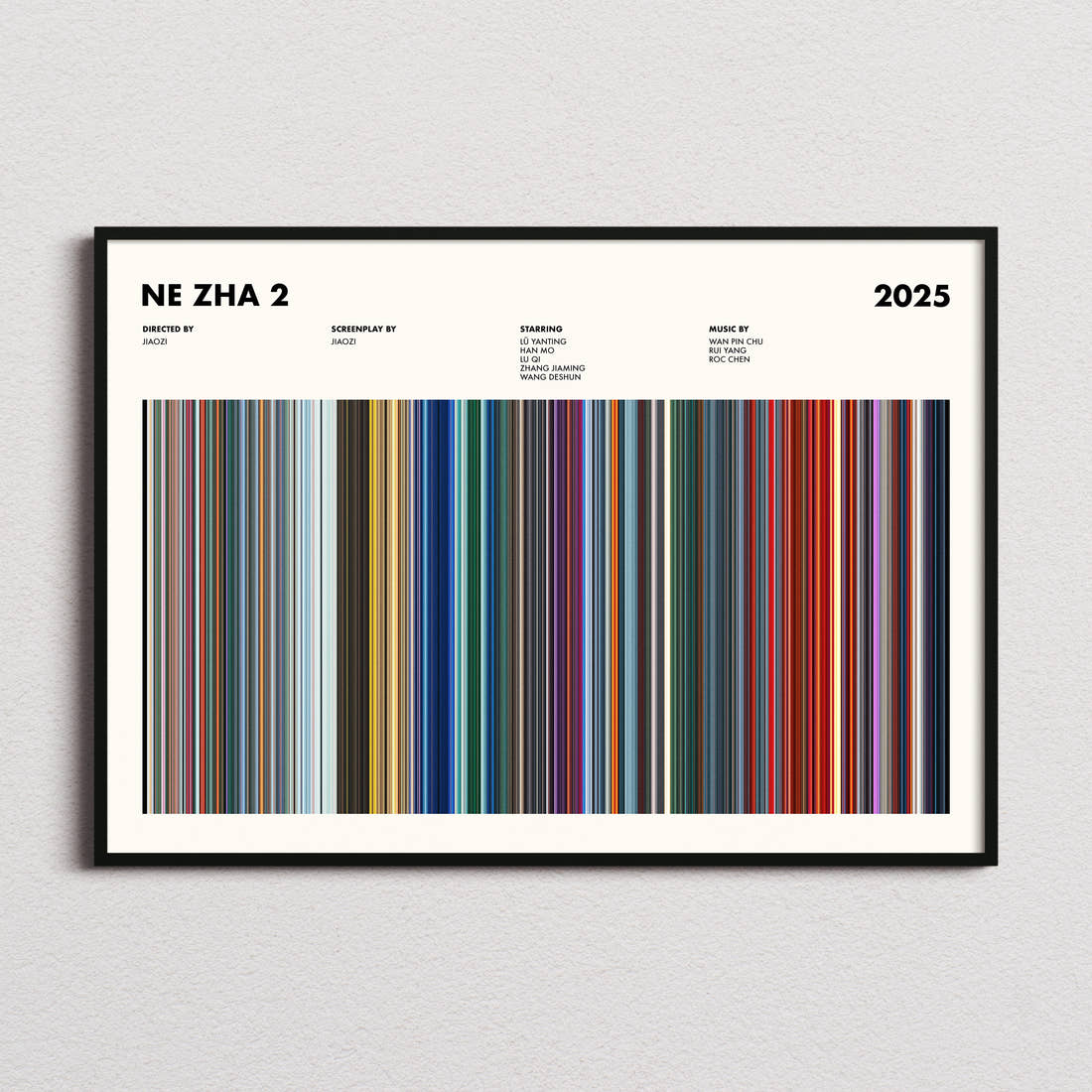 Ne Zha 2 Movie Barcode Poster