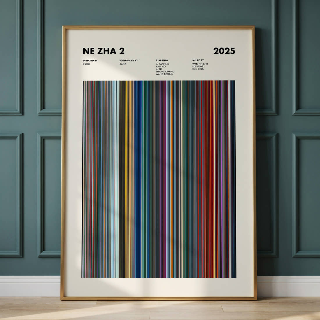 Ne Zha 2 Movie Barcode Poster