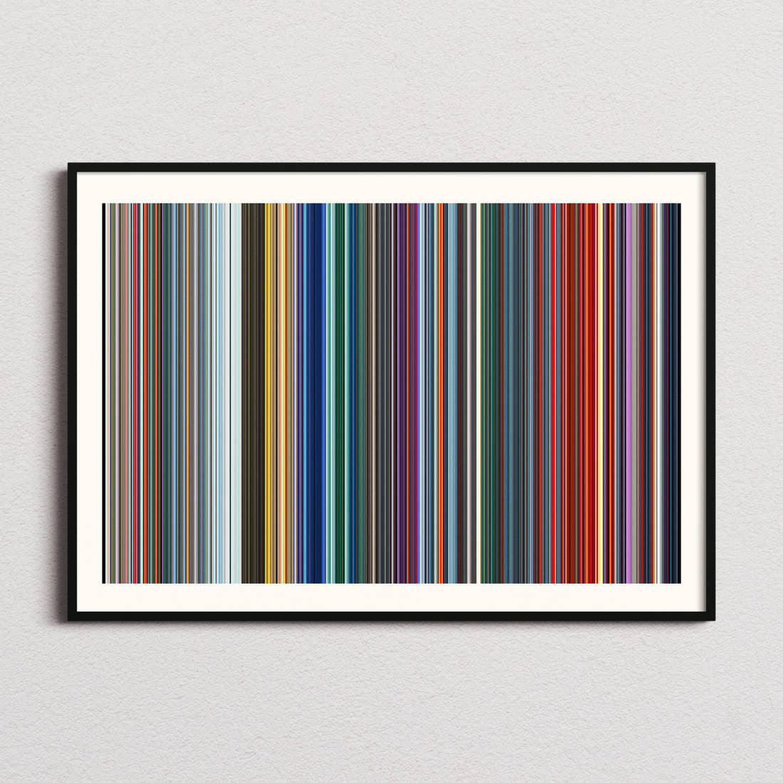 Ne Zha 2 Movie Barcode Poster - Barcode Only