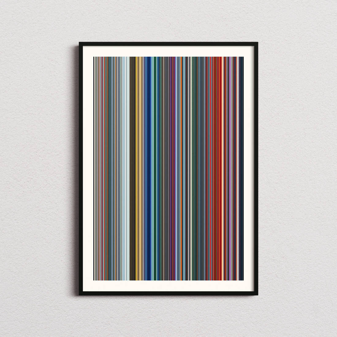 Ne Zha 2 Movie Barcode Poster - Barcode Only