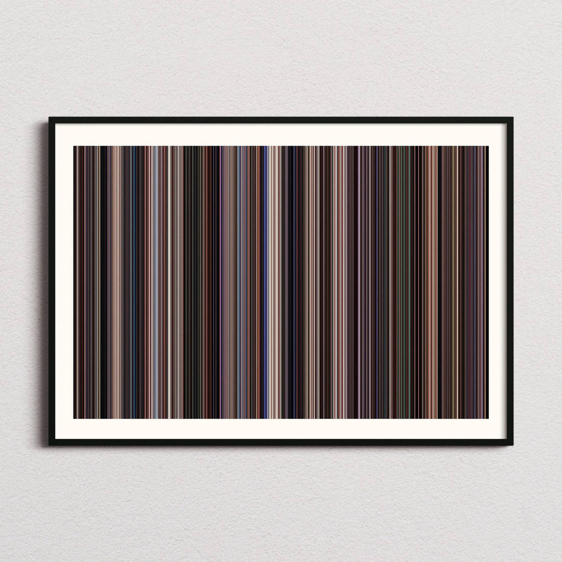 Network Movie Barcode Poster - Barcode Only