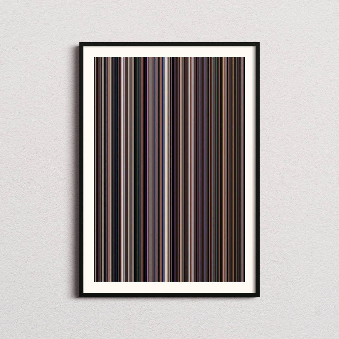 Network Movie Barcode Poster - Barcode Only