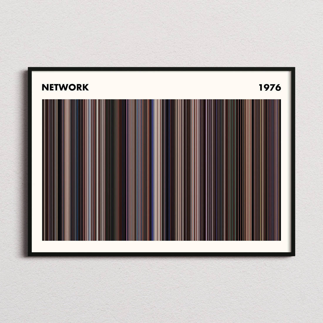 Network Movie Barcode Poster - Simplified