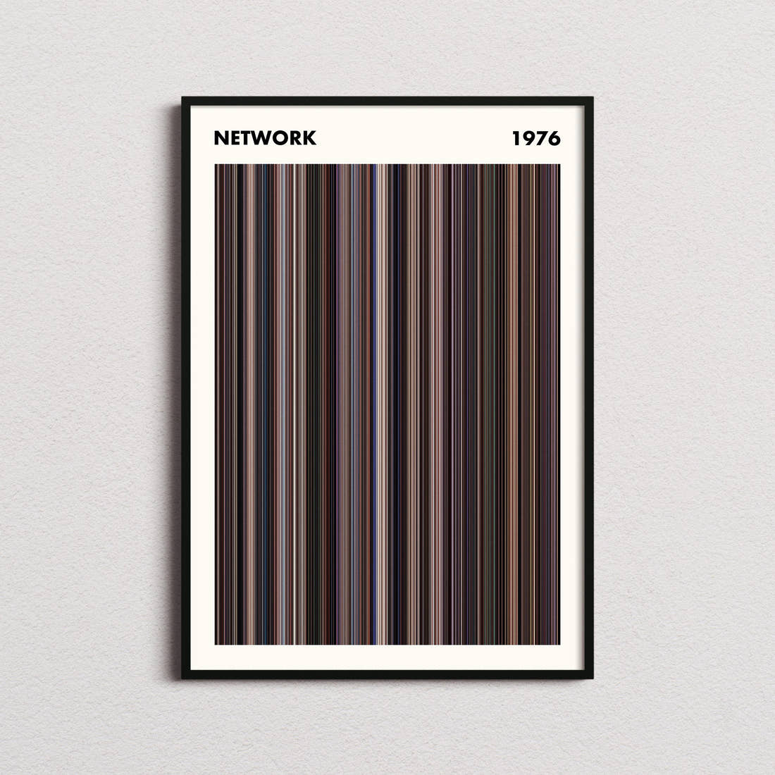 Network Movie Barcode Poster - Simplified