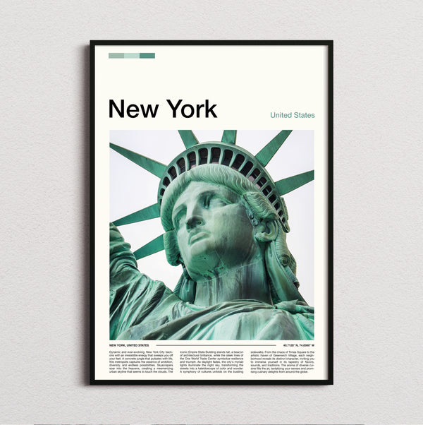 New York - Statue Of Liberty Close Up - Travel Print