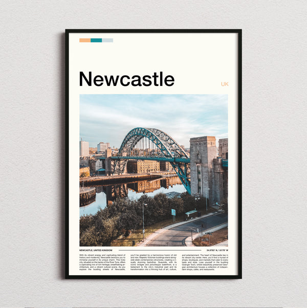Newcastle - Tyne Bridge - Travel Print
