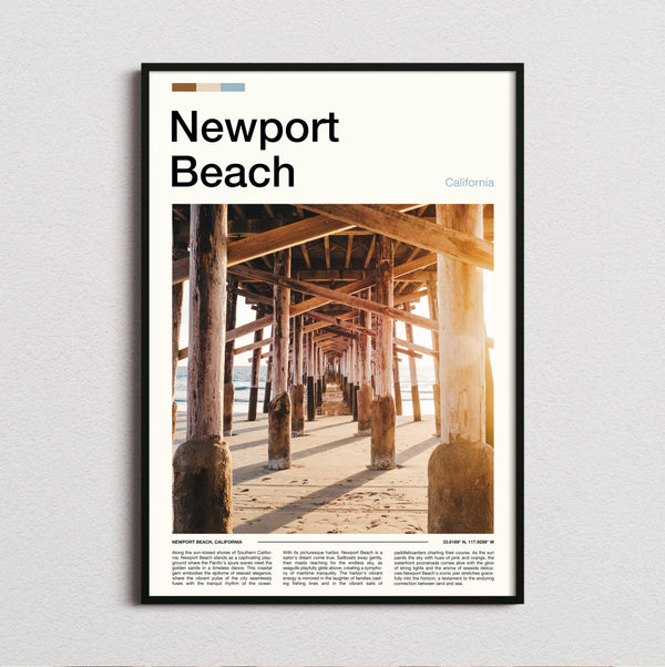 Newport Beach - Under The Pier - Travel Print