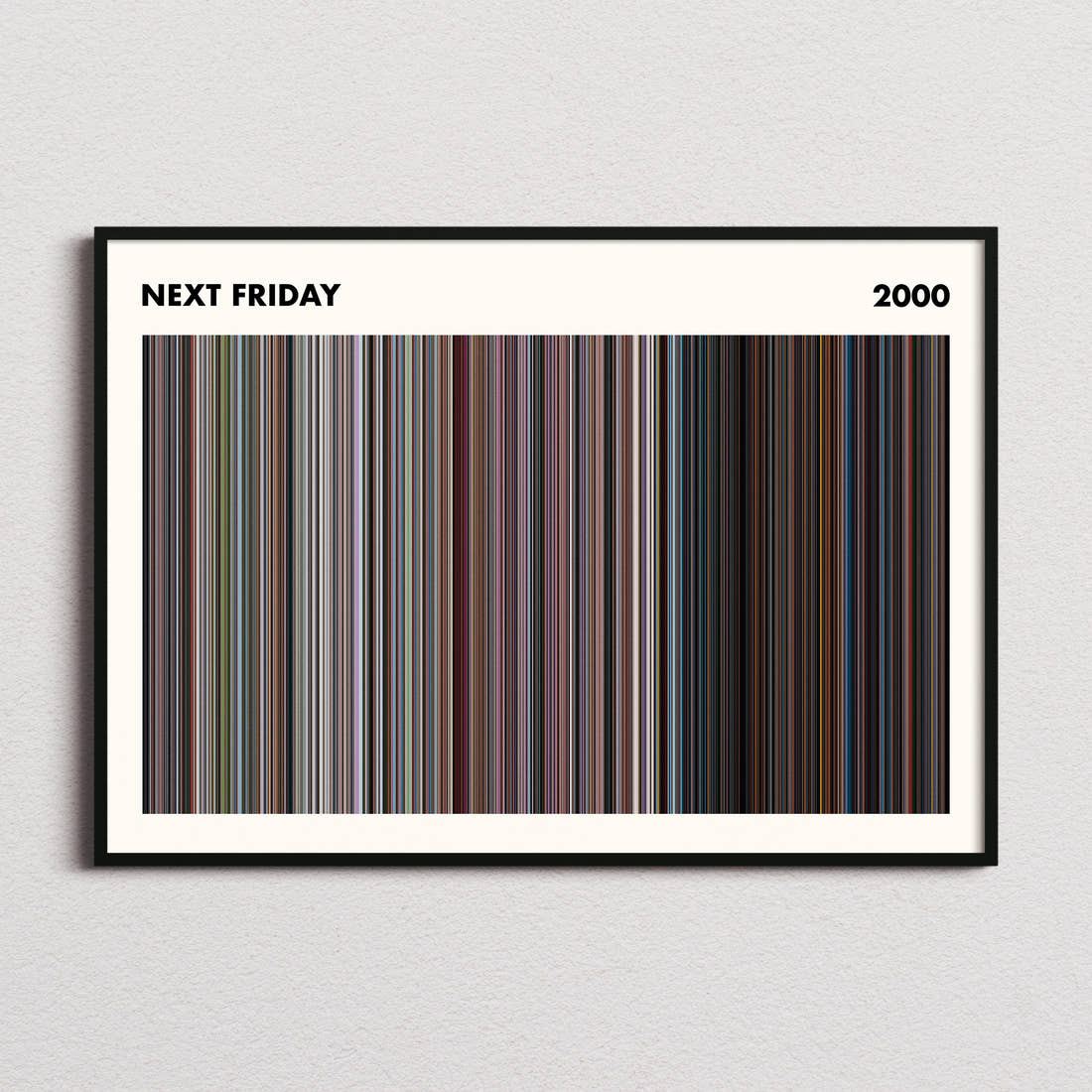 Next Friday Movie Barcode Poster - Simplified