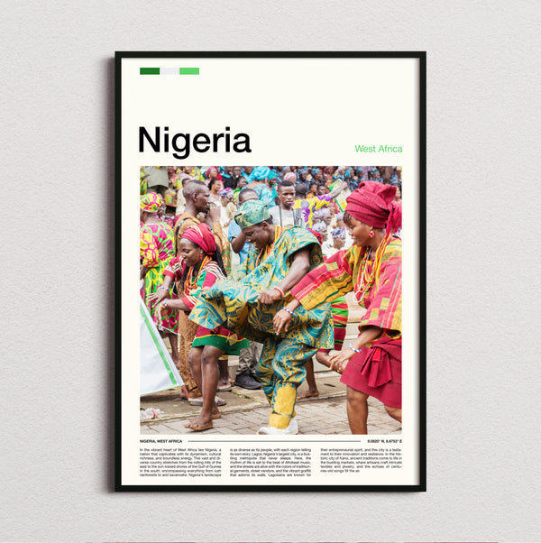 Nigeria - Dancers In Colourful Dress - Travel Print