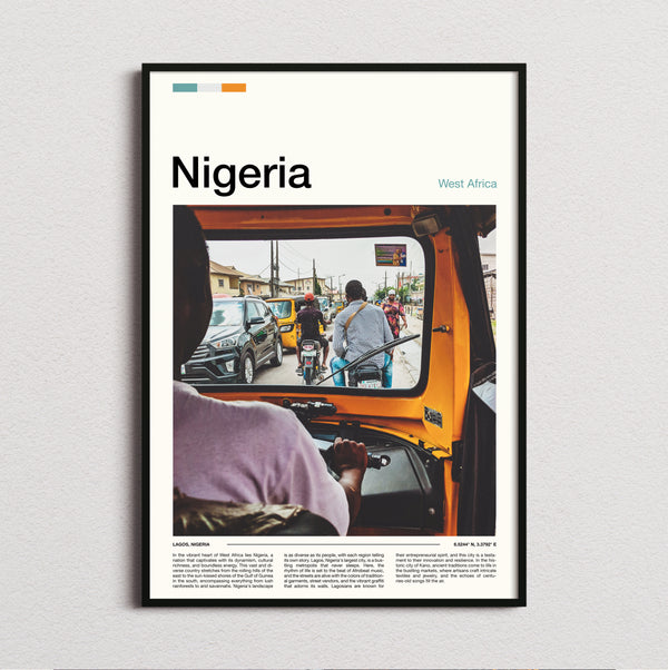Nigeria - View From A Tuk Tuk - Travel Print