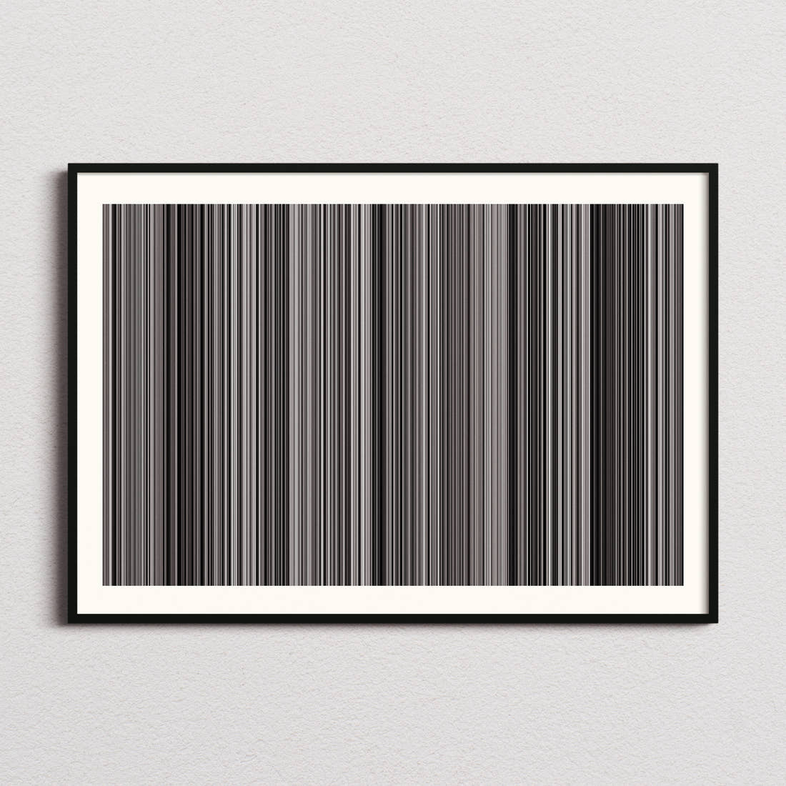 Night of the Living Dead Movie Barcode Poster - Barcode Only