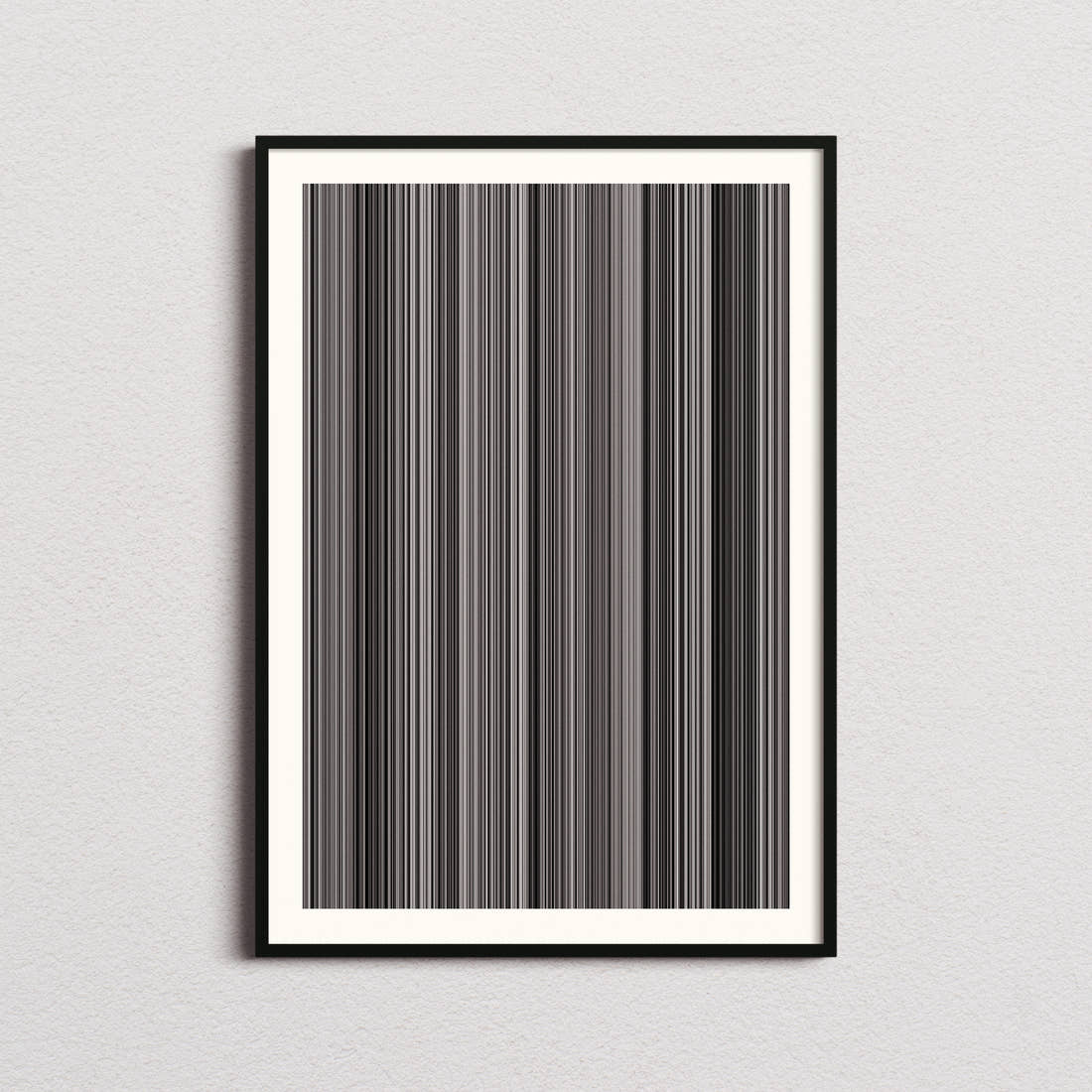 Night of the Living Dead Movie Barcode Poster - Barcode Only