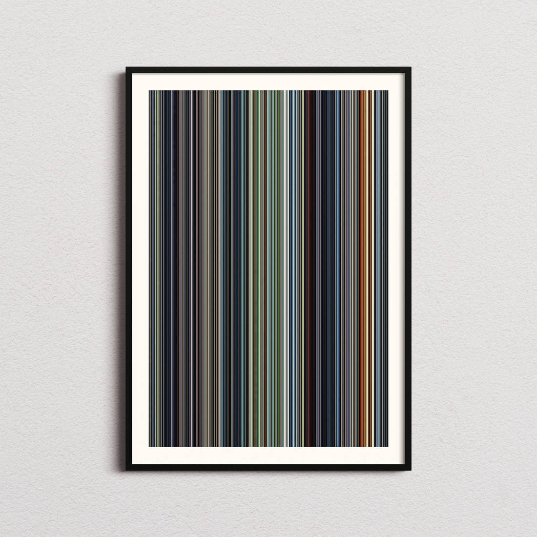Ninja Scroll Movie Barcode Poster - Barcode Only