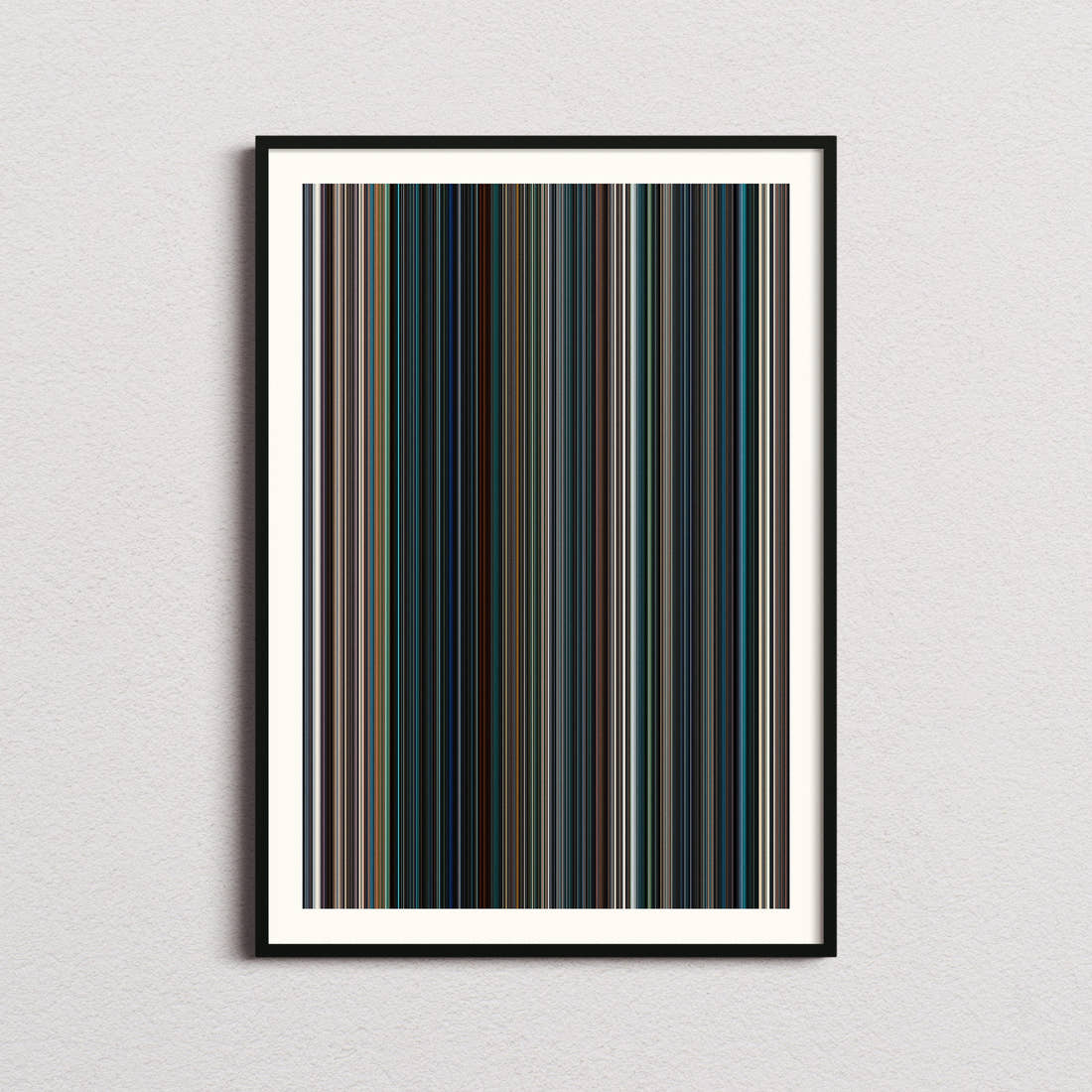 No Time to Die Movie Barcode Poster - Barcode Only