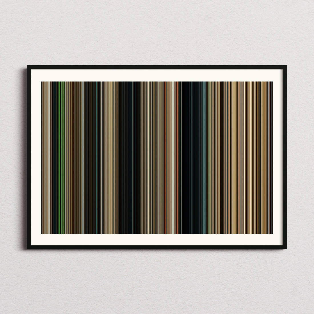Nope Movie Barcode Poster - Barcode Only