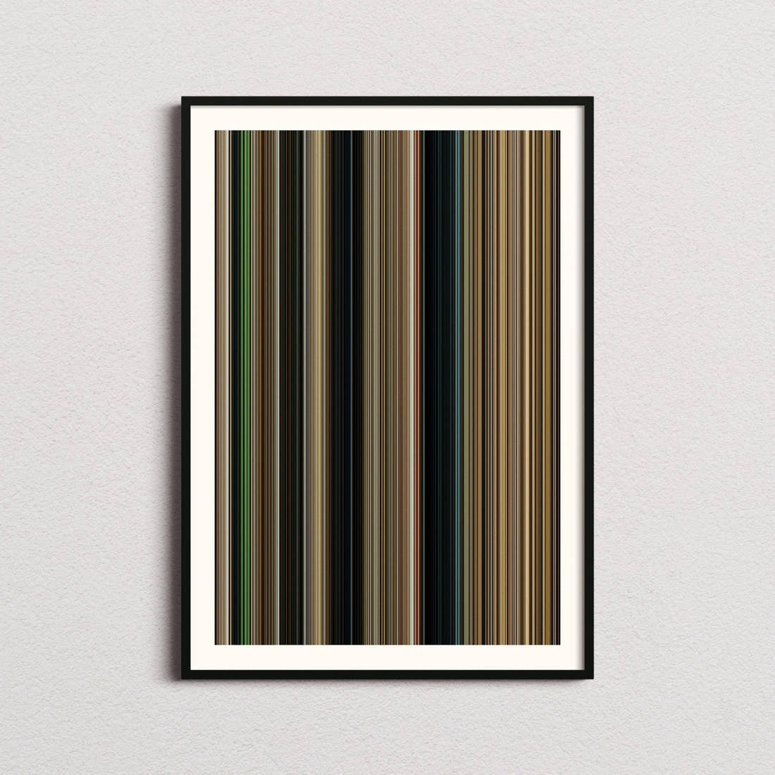 Nope Movie Barcode Poster - Barcode Only