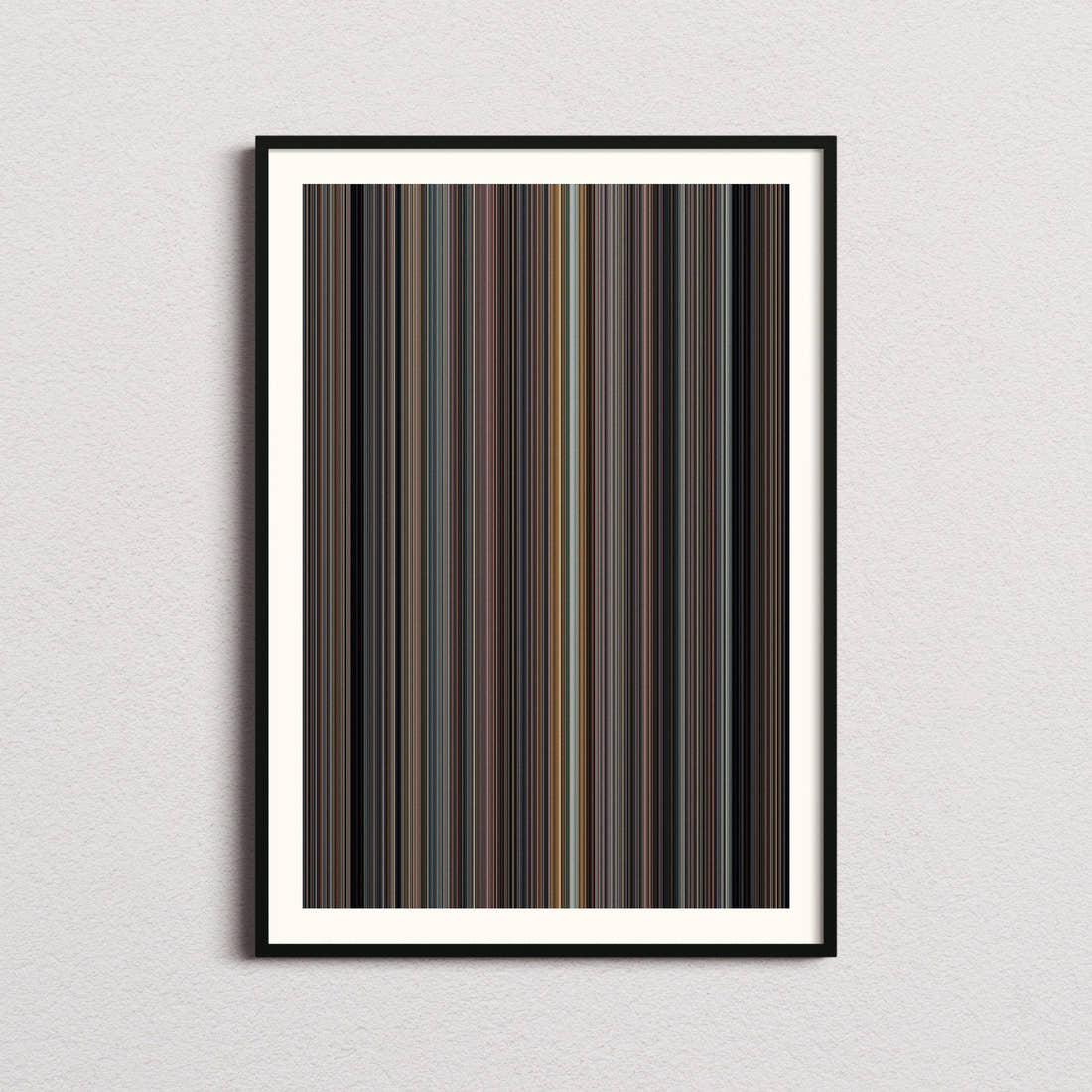 North by Northwest Movie Barcode Poster - Barcode Only