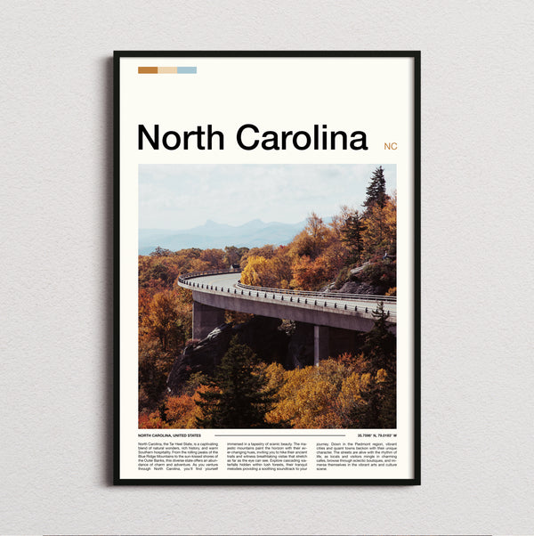 North Carolina - Linn Cove Viaduct - Travel Print