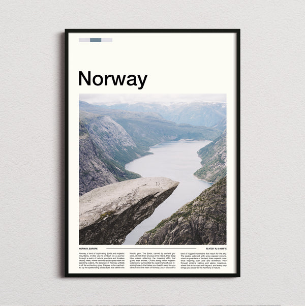 Norway - Trolltunga - Travel Print