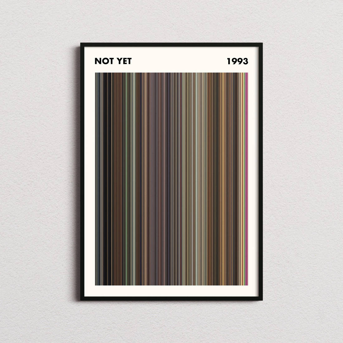 Not Yet Movie Barcode Poster - Simplified