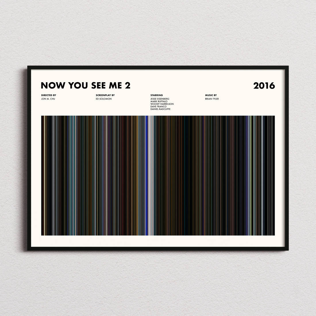 Now You See Me 2 Movie Barcode Poster