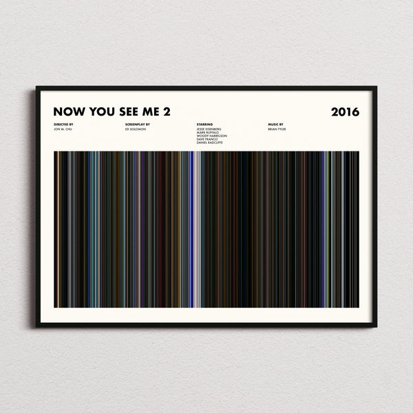 Now You See Me 2 Movie Barcode Poster