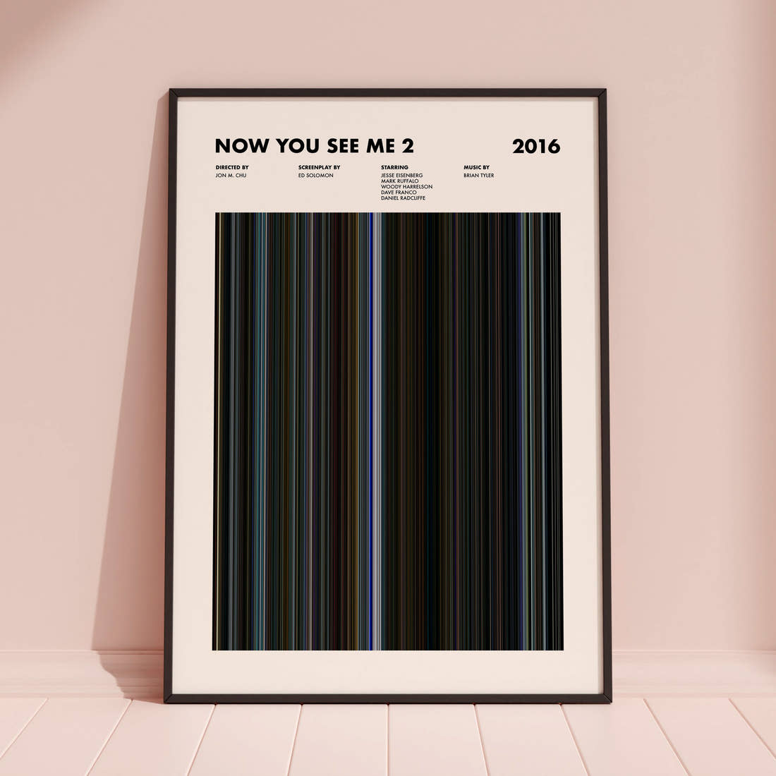 Now You See Me 2 Movie Barcode Poster