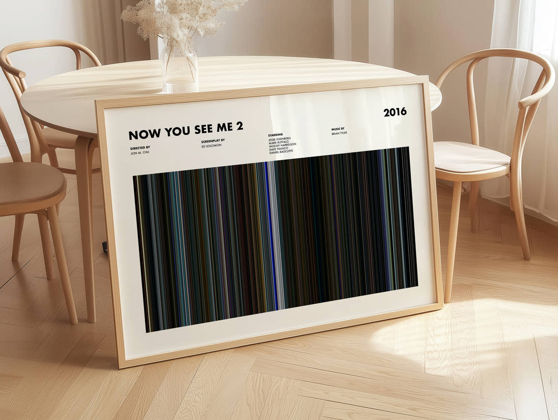 Now You See Me 2 Movie Barcode Poster