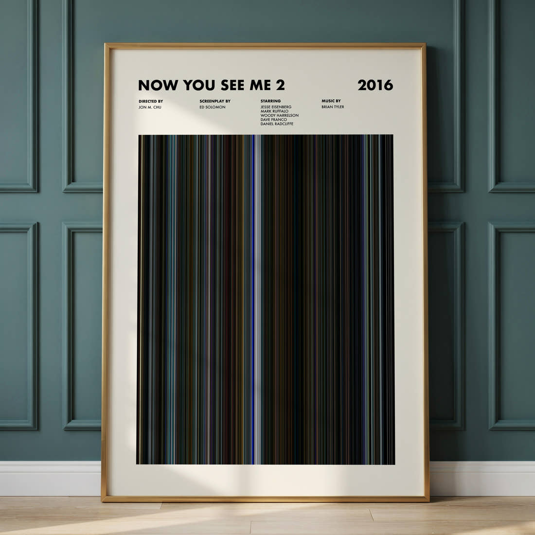 Now You See Me 2 Movie Barcode Poster