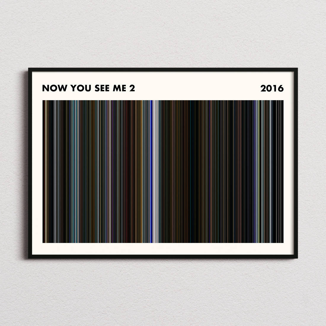 Now You See Me 2 Movie Barcode Poster - Simplified