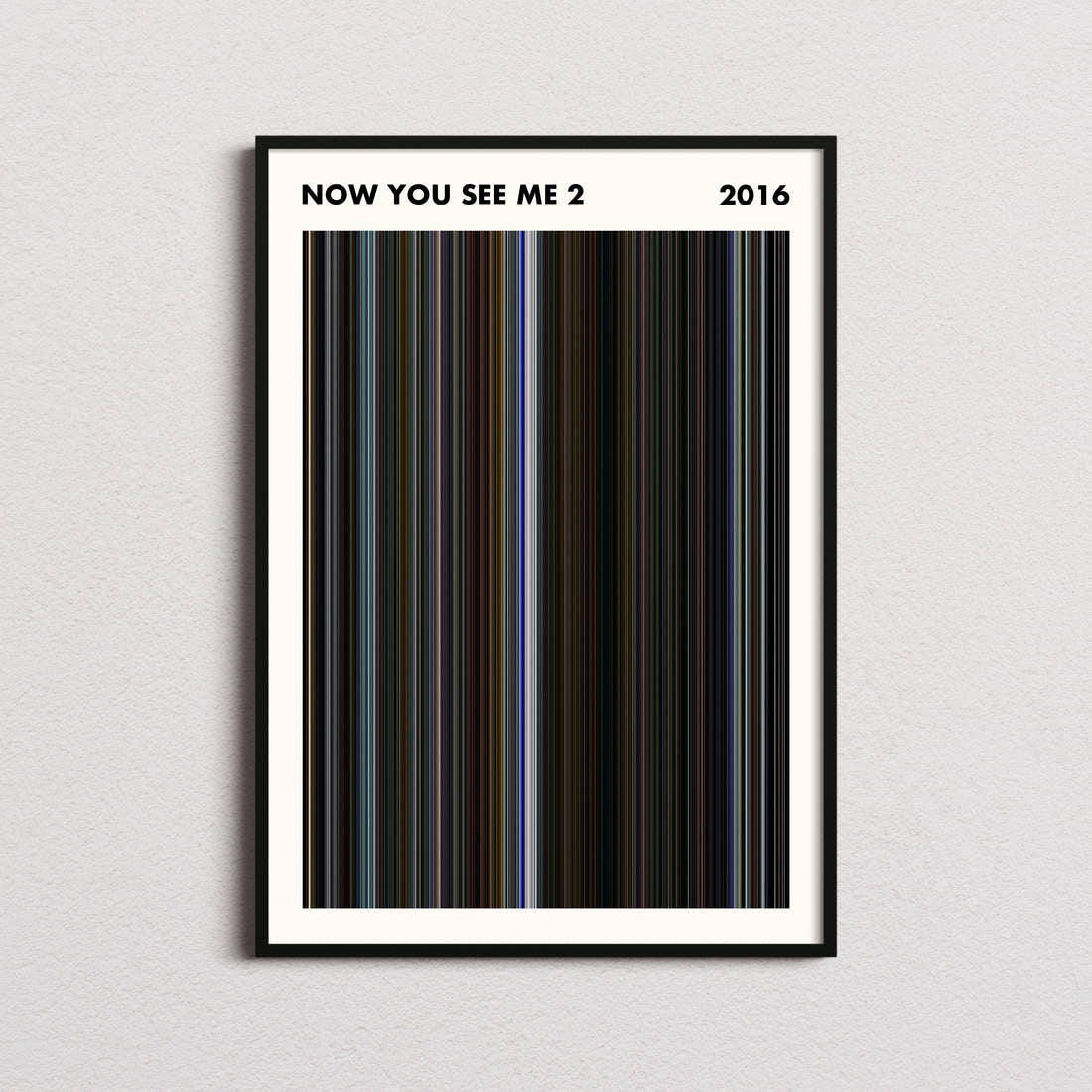 Now You See Me 2 Movie Barcode Poster - Simplified
