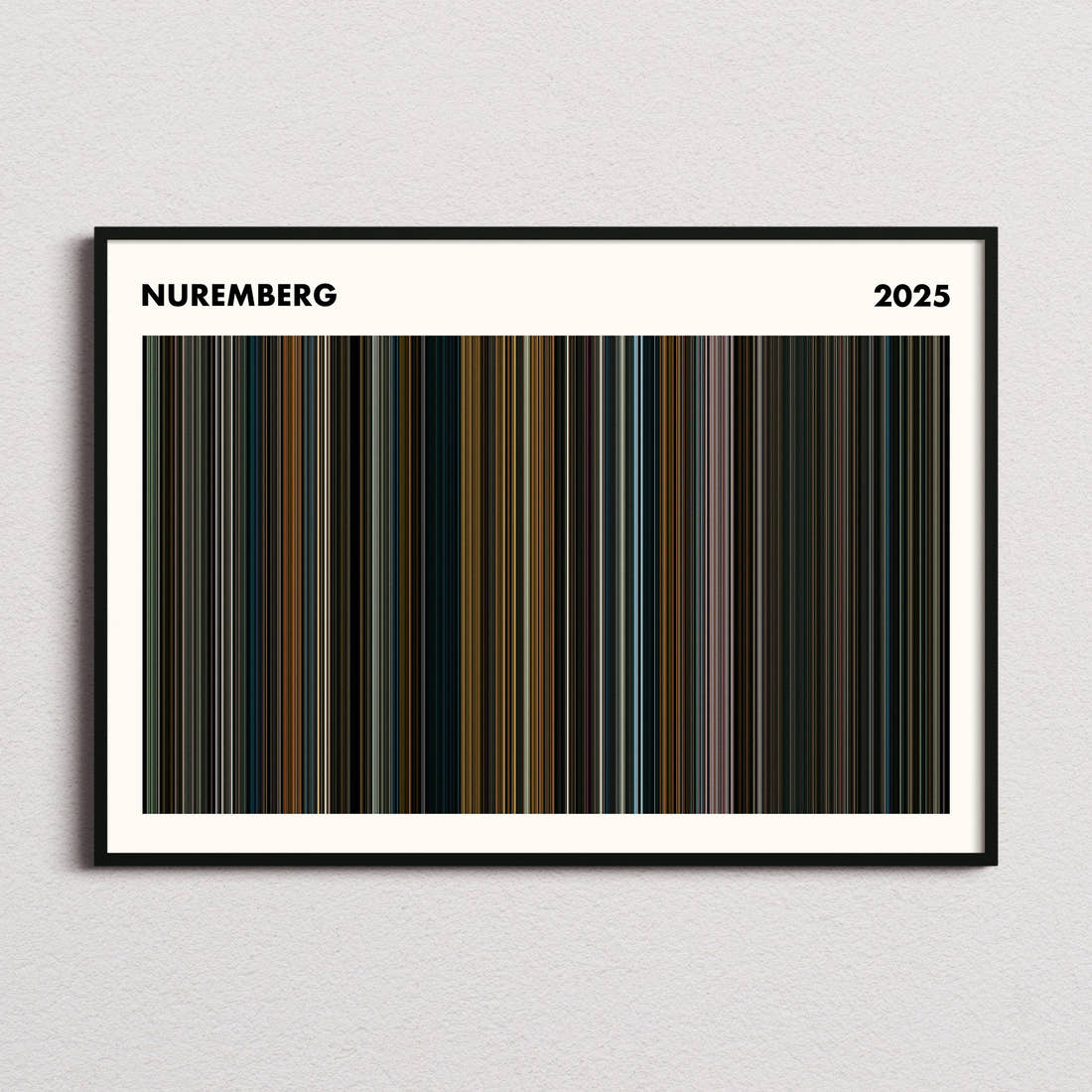 Nuremberg Movie Barcode Poster - Simplified