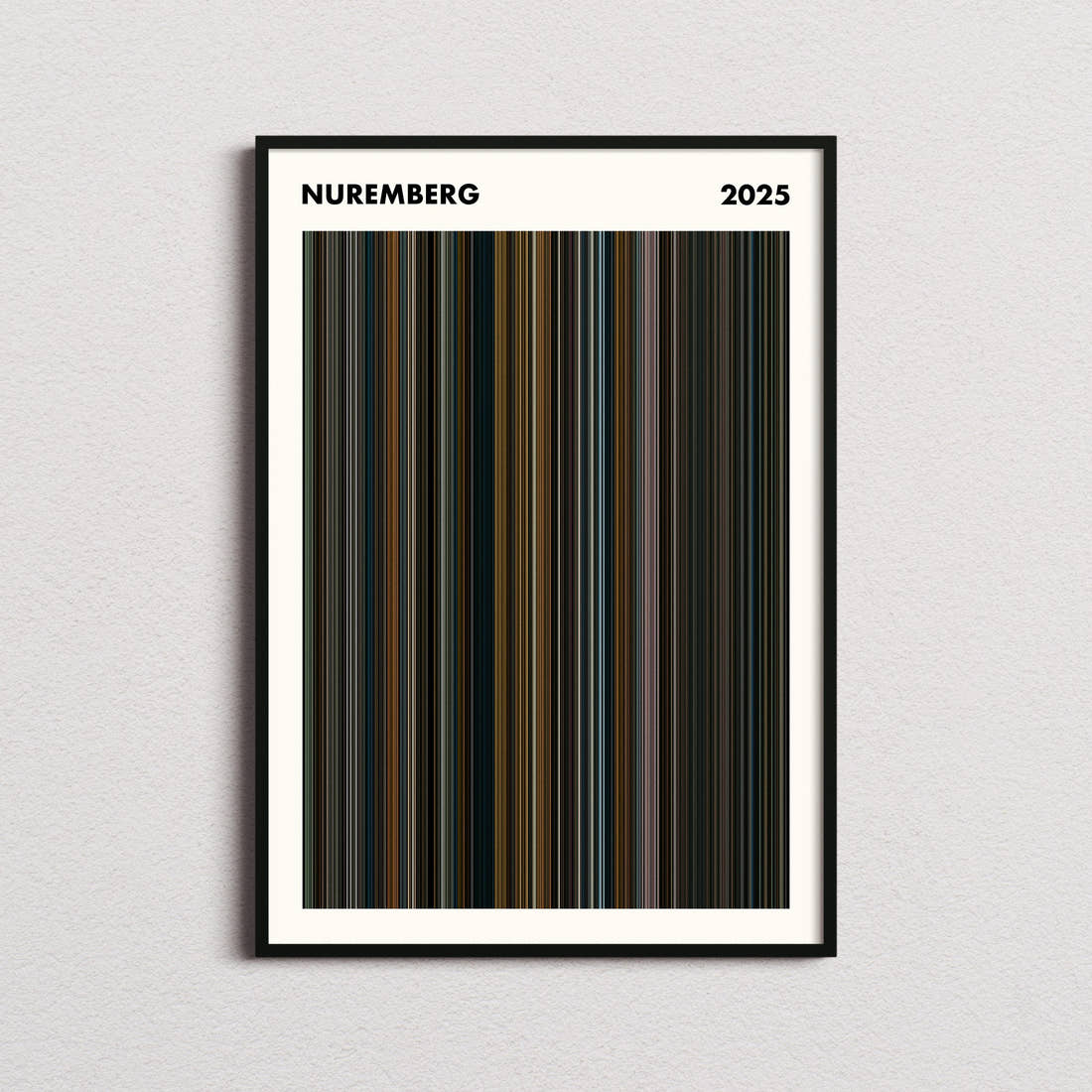 Nuremberg Movie Barcode Poster - Simplified