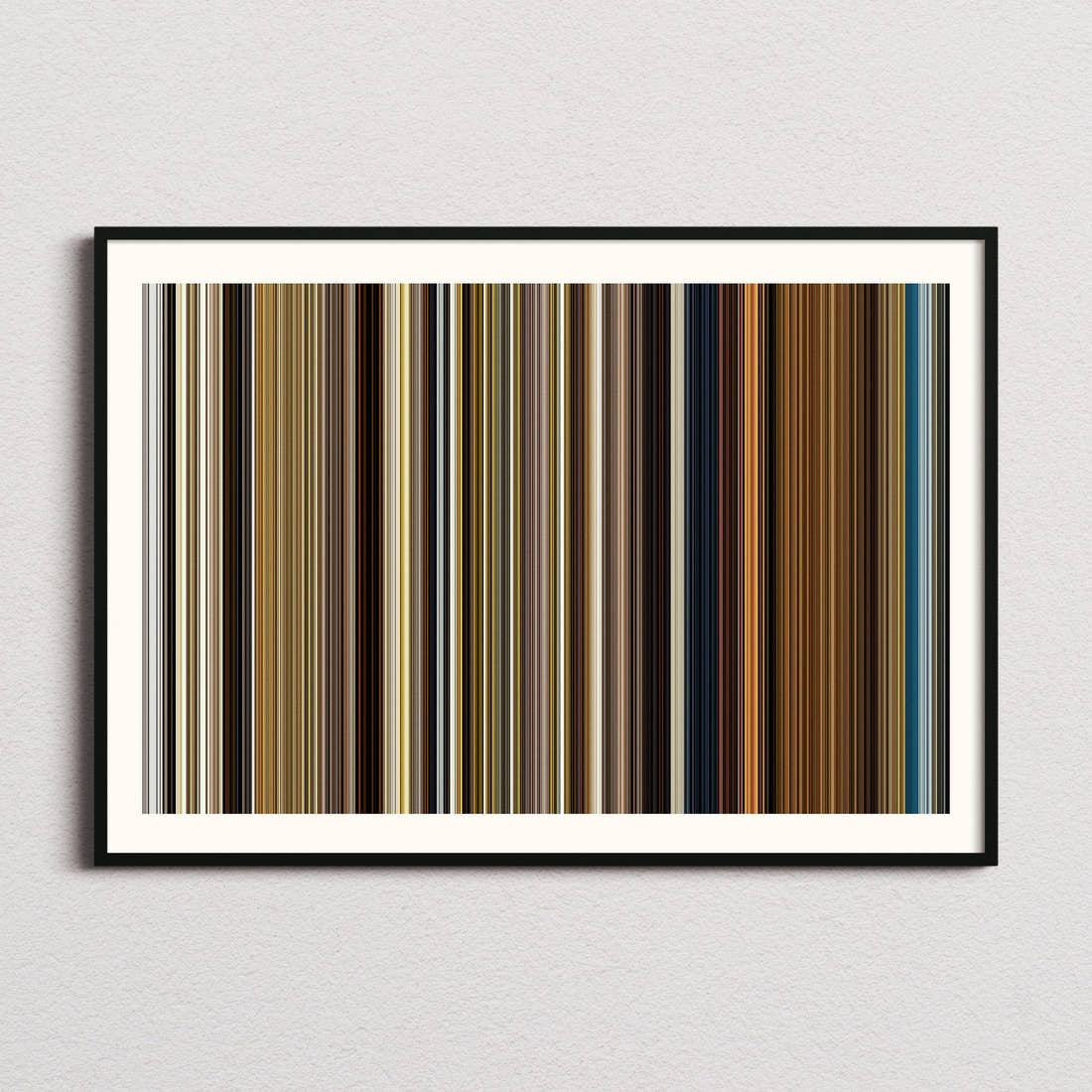 O' Brother Where Art Thou Movie Barcode Poster - Barcode Only