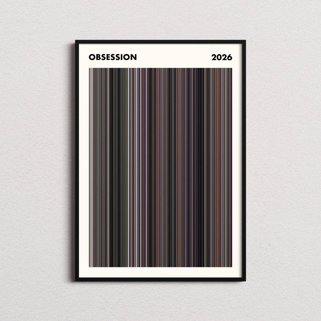 Obsession Movie Barcode Poster - Simplified