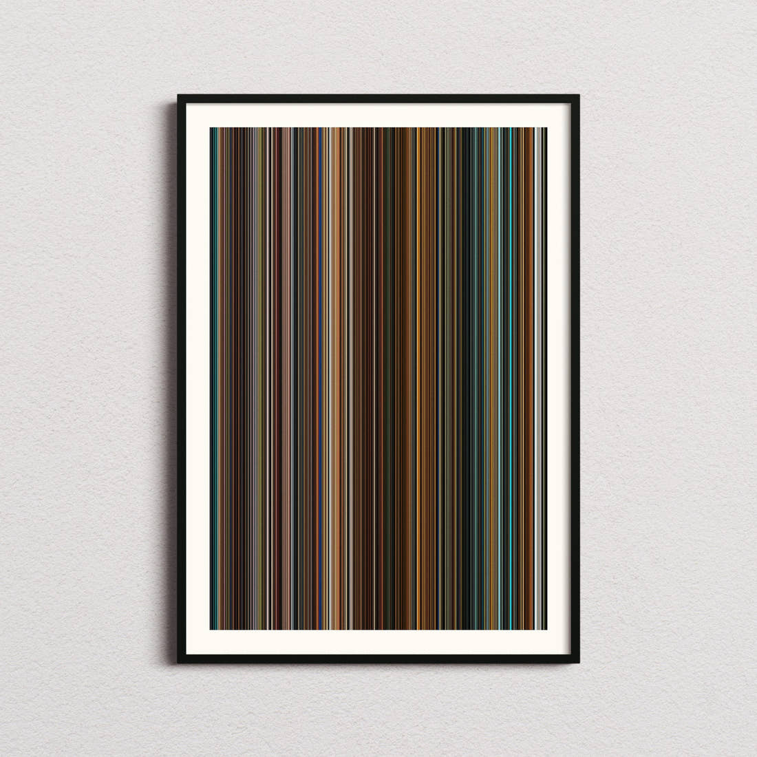 Ocean's Eleven Movie Barcode Poster - Barcode Only