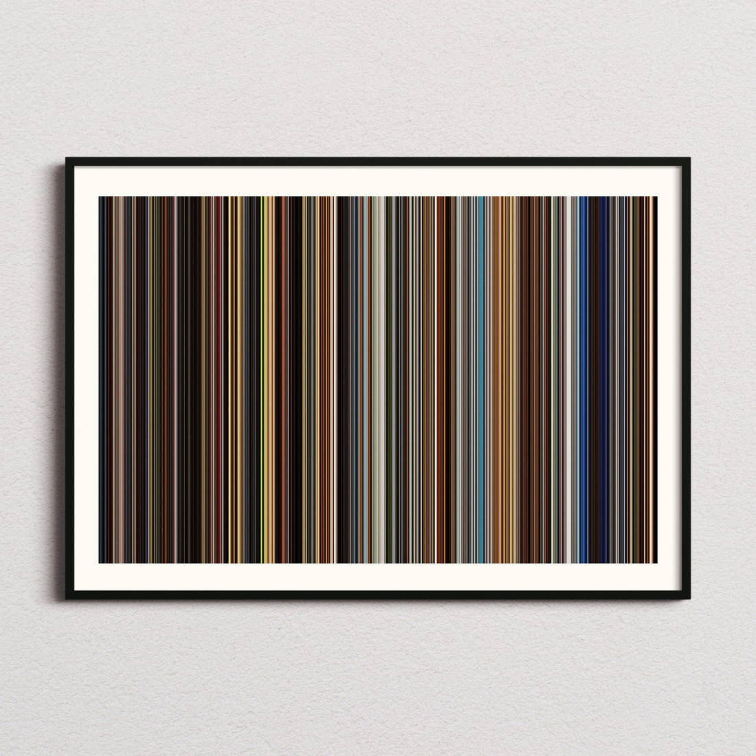 Ocean's Twelve Movie Barcode Poster - Barcode Only