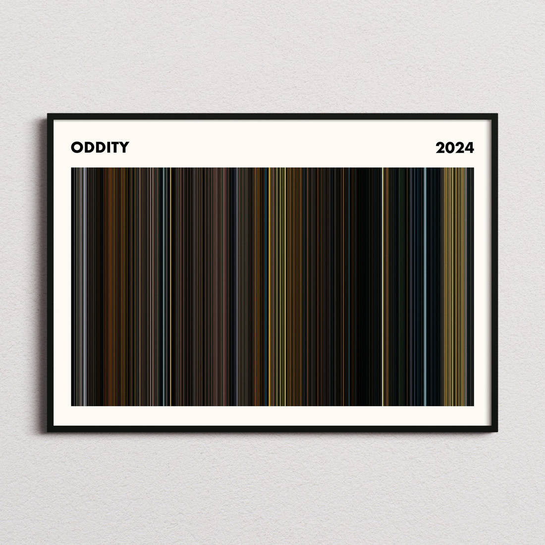 Oddity Movie Barcode Poster - Simplified